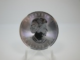 t-102 2019 Canada Maple Leaf 1 Ounce .9999 Silver Round