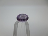 t-108 .85 Karat Oval Cut Amethyst Gemstone GIA Certified