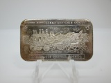t-109 Vintage Silver City Stamp And Coin Company 1 Ounce .999 Silver Art Bar