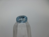 t-120 .68 Karat Oval Cut Aquamarine Gemstone GIA Certified