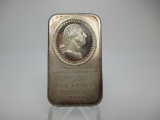 t-125 Vintage 1976 George Washington Bi-Centennial 1 Ounce .999 Silver Bar