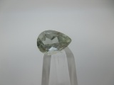 t-152 1.96 Karat Pear Cut Aquamarine Gemstone GIA Certified