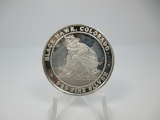 t-159 Vintage Historic Colorado Mining 1 Ounce .999 Silver Round