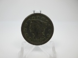 t-184 1847 US Large 1 Cent