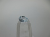 t-209 .45 Karat Pear Cut Aquamarine Gemstone GIA Certified