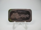 t-75 Vintage Madison Mint Stage Coach 1 Ounce .999 Silver Art Bar