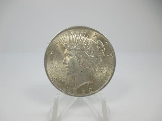 t-21 Gem BU 1922 Silver Peace Dollar