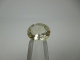 t-121 3.42 Carat Oval Cut White Topaz Gemstone GIA Certified