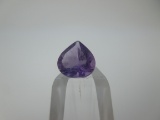 t-13 .73 Carat Pear Cut Amethyst Gemstone GIA Certified