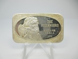 Vintage 1974 The Buccaneers United States Silver Corp. 1 Ounce .999 Silver Art Bar