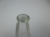 t-159 1.38 Carat Oval Cut White Topaz Gemstone GIA Certified