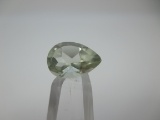 t-203 3.17 Carat Pear Cut White Topaz Gemstone GIA Certified