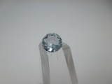 t-213 .45 Carat Round Cut Aquamarine Gemstone GIA Certified