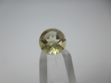 t-226 1.22 Carat Round Cut Lemon Topaz Gemstone GIA Certified