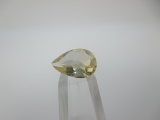 t-23 1.58 Carat Pear Cut Lemon Topaz Gemstone GIA Certified