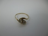 t-244 Vintage Ring Marked 14 Karat Gold