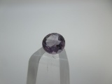 t-248 .46 Carat Round Cut Amethyst Gemstone GIA Certified