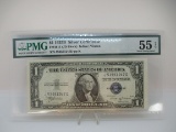 t-250 PMG Graded 55AU 1935-B $1 Silver Certificate