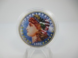 t-50 1921-S Colorized Morgan Silver Dollar