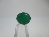 t-72 4.77 Carat Oval Cut Green Onyx Gemstone GIA Certified