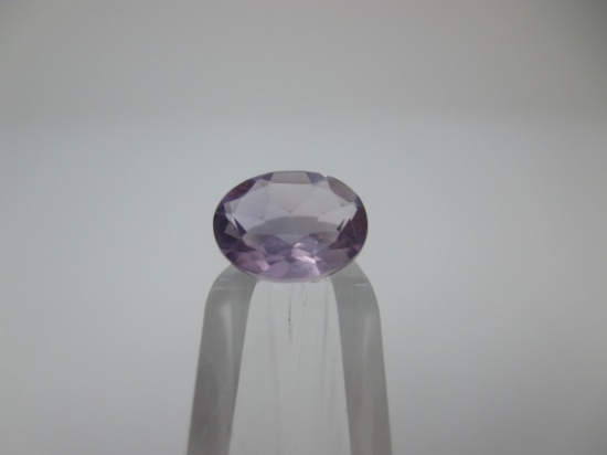 t-23 1.1 Carat Oval Cut Amethyst Gemstone GIA Certified