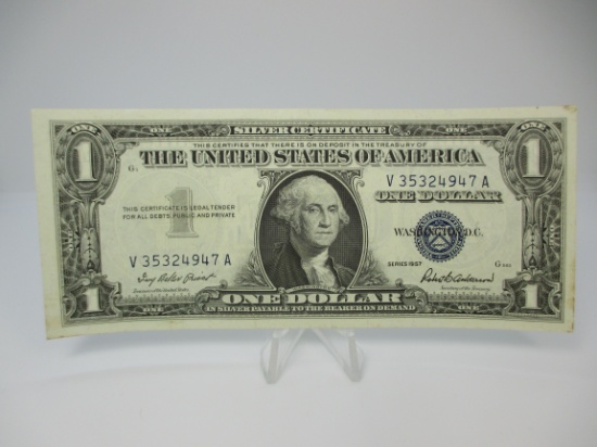 t-45 1957 $1 Silver Certificate