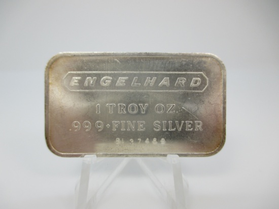 t-50 Engelhard 1 Ounce .999 Silver Bar