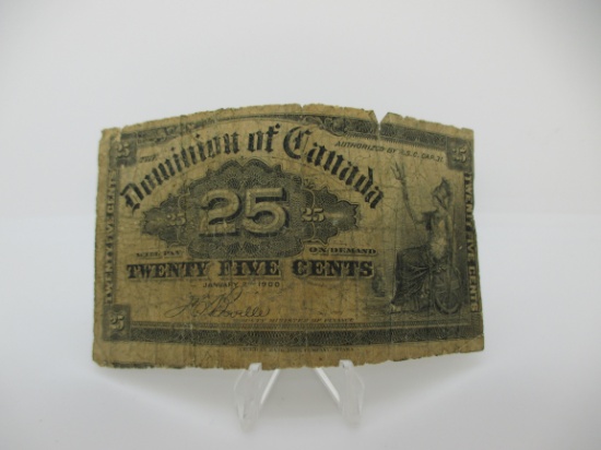 t-25 Dominion of Canada 25 Cent Bill