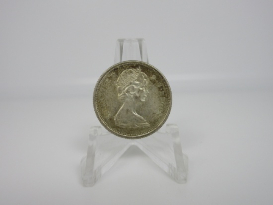t-18 1965 Canada Silver Quarter
