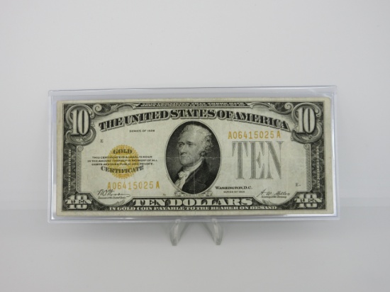 t-7 1928 U.S. $10 Gold Note