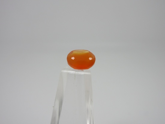 t-19 1.25ct Oval Cut Orange Carnelian Gemstone. All gems have been gia certified authentic