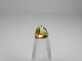 t-143 1.4ct Trillion cut Yellow Citrine Gemstone. All gems have been gia certified authentic