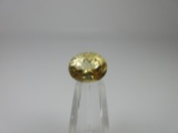 t-148 4.2ct Oval cut yellow Citrine Gemstone. All gems have been gia certified authentic