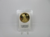 t-194 2011 $20 Saint Guadens 24kt Gold Enriched comm. Coin in slab