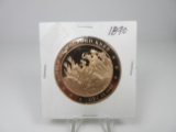 k-70 Large Brass Battle of Wounded Knee Comm. Token.