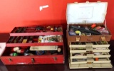2 Tackle Boxes Full Of Vintage Lures & Fishing Equipment