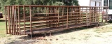 10 Heavy Duty Stand Alone Livestock Pipe Panels 24' Length