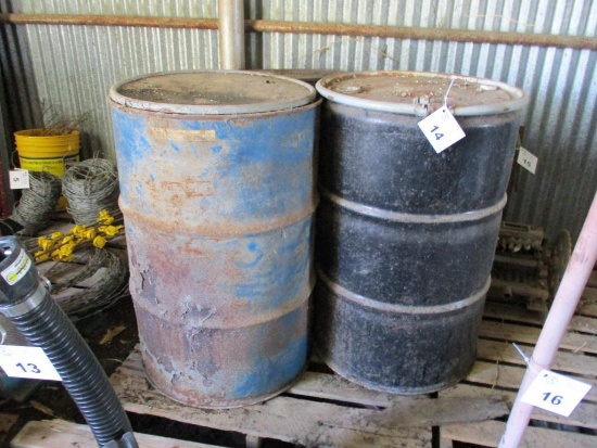 55 Gallon Metal Barrels