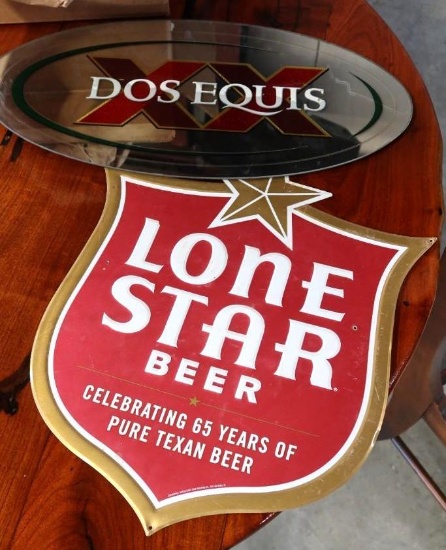 Metal Beer Signs (Lone Star & Dos XX)