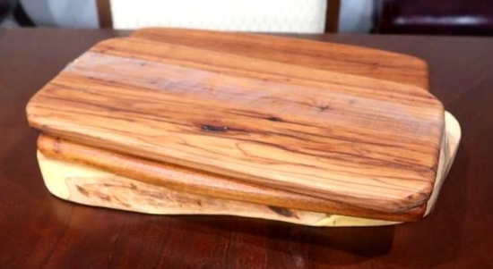 1- Oak, 1- Elm, 1-Mesquite Cutting Board