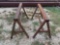 Set of 2 Metal Saw Horses