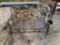 Metal Bench w/ Lawn Decor