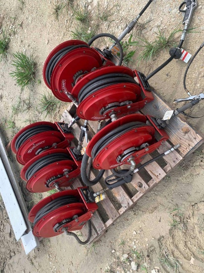 Assorted Fluid Reels w/ Acessories
