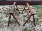 Set of 2 Metal Saw Horses