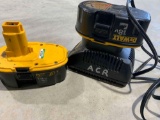 2 Dewalt 18V Batteries w/ Charger