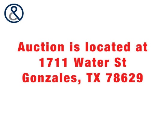 Auction is located at 1711 Water St Gonzales, TX 78629