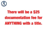 Documentation Fee