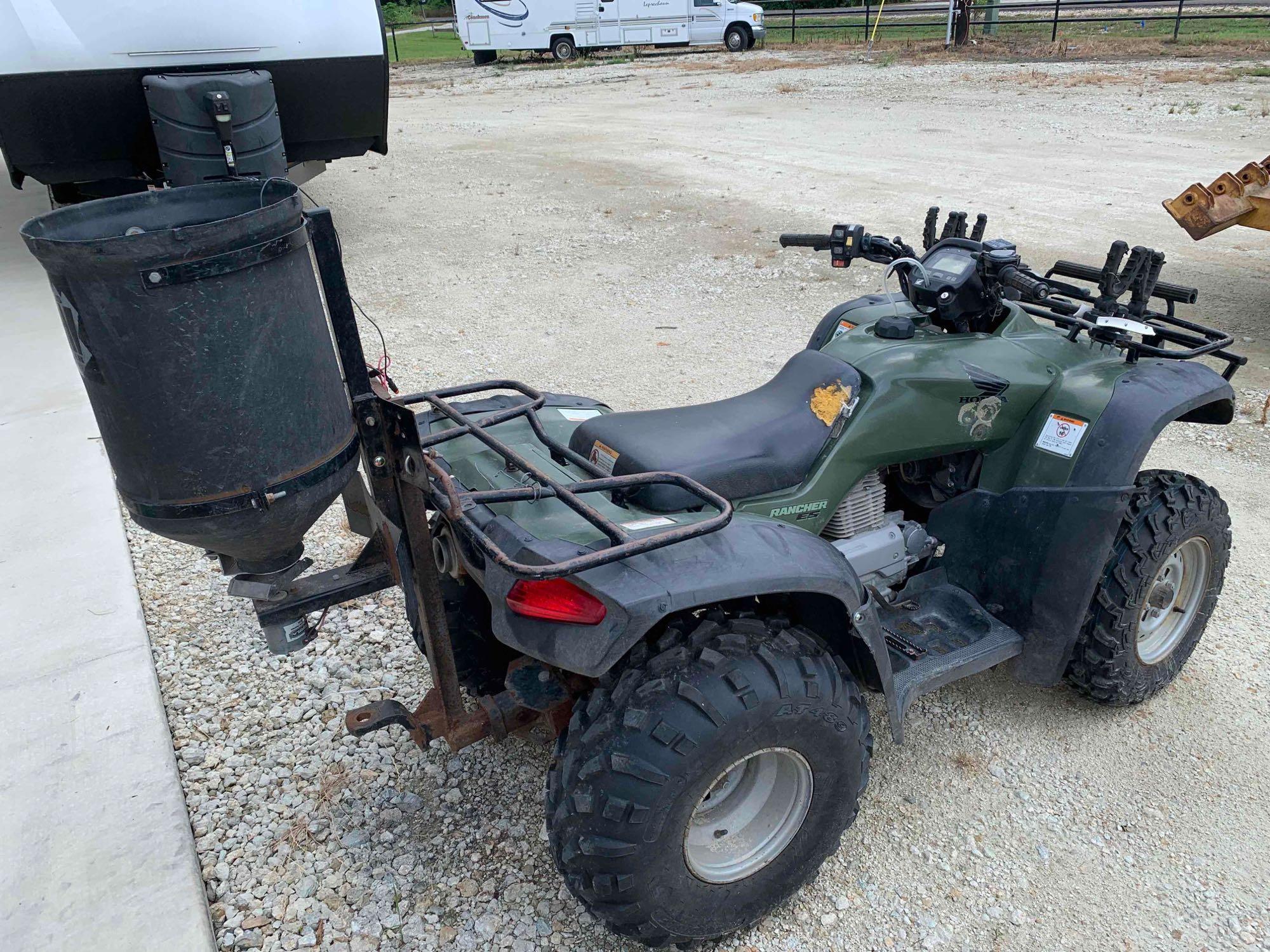 2005 Honda Rancher ES 4 Wheeler w/Corn Feeder Proxibid