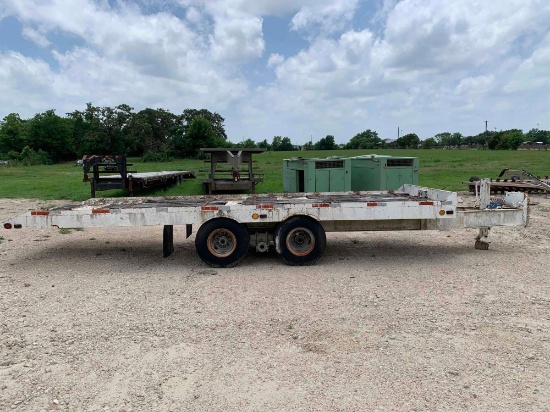1989 - 24' Pintle Hitch Flatbed Trailer
