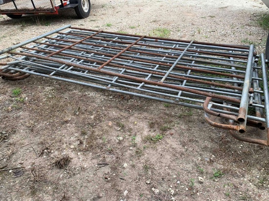 Set of 7 - 10' Galvanized Panels
